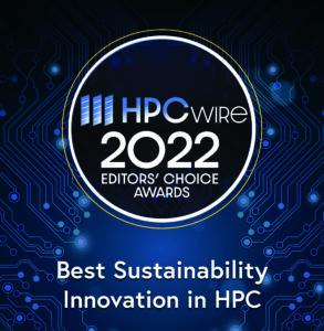 HPCwire 2022 Editors' choice awards - best sustainability innovation in HPC for LUMI