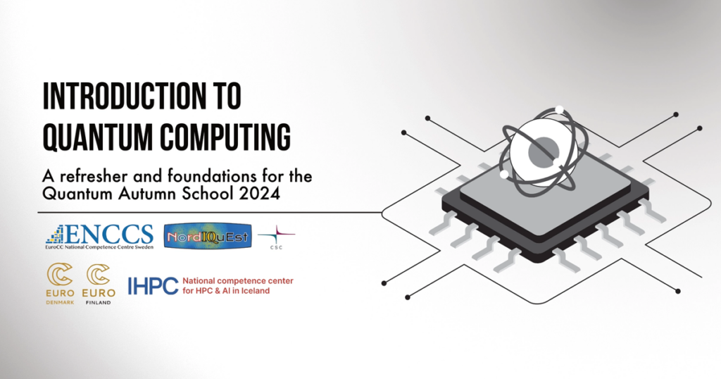 Introduction to quantum computing - event logo