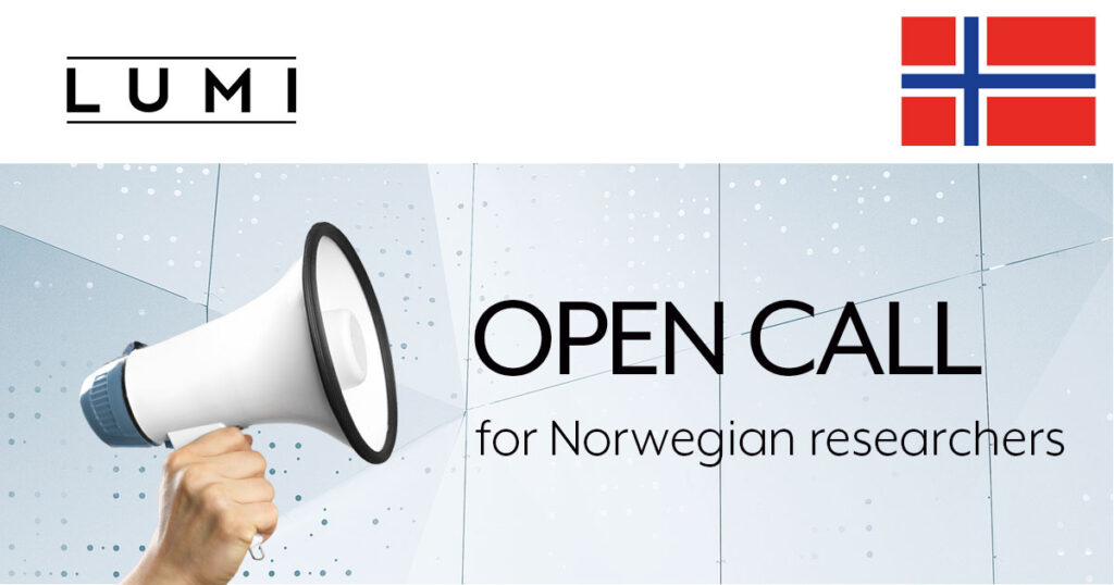 Open call for Norwegian researchers.