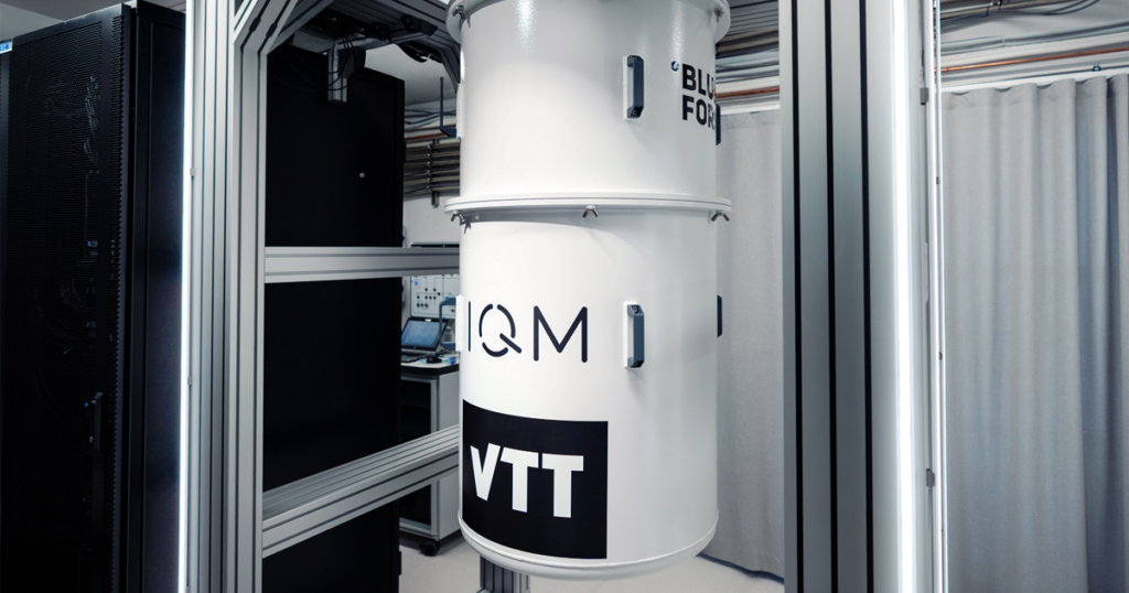 VTT Q50 quantum computer. Copyright: IQM, Peter Franco. 